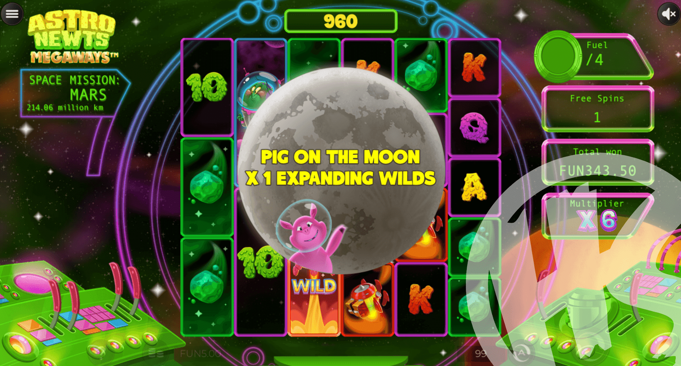 Astro Newts Megaways Free Spins