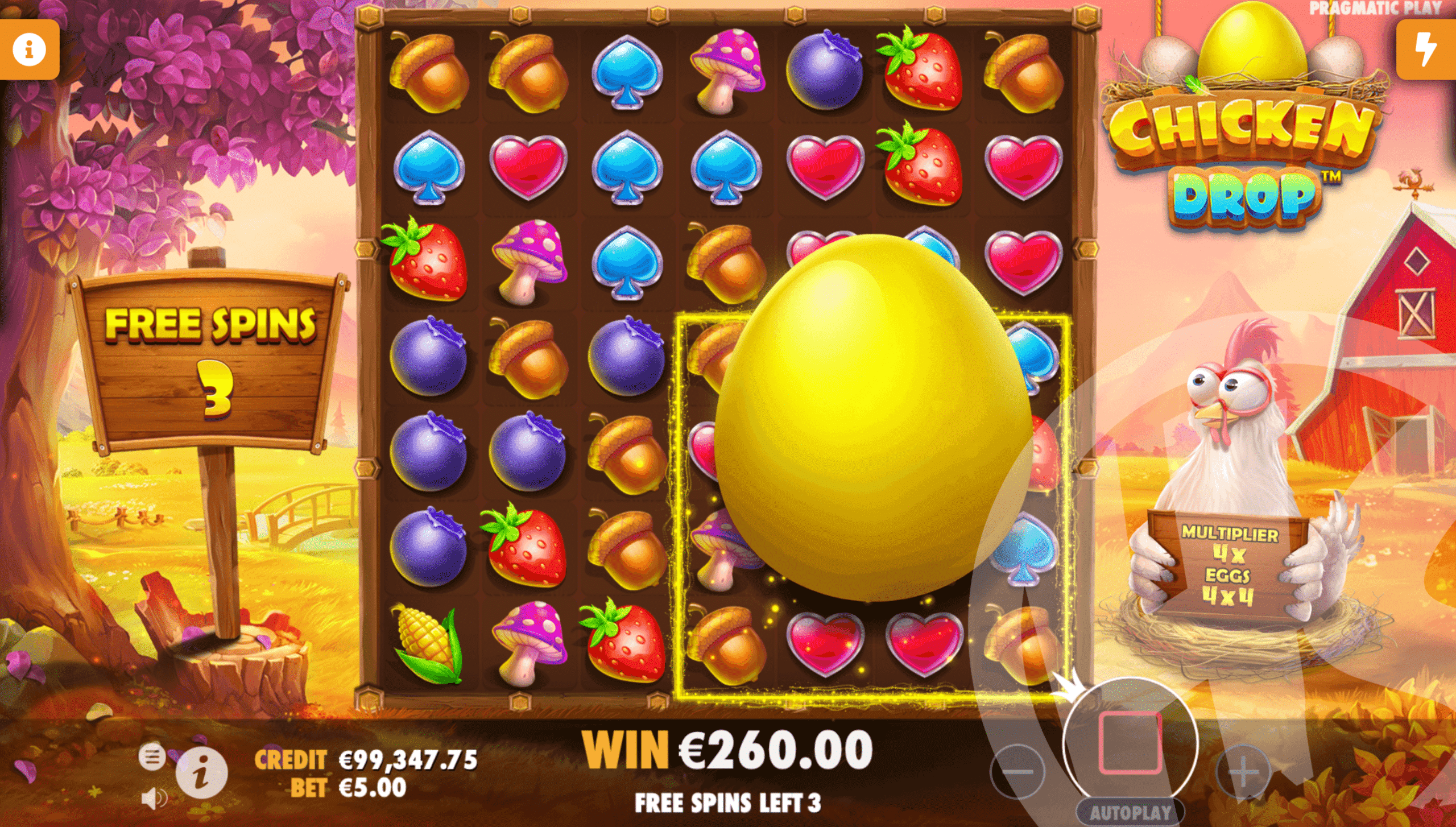 Chicken Drop Free Spins