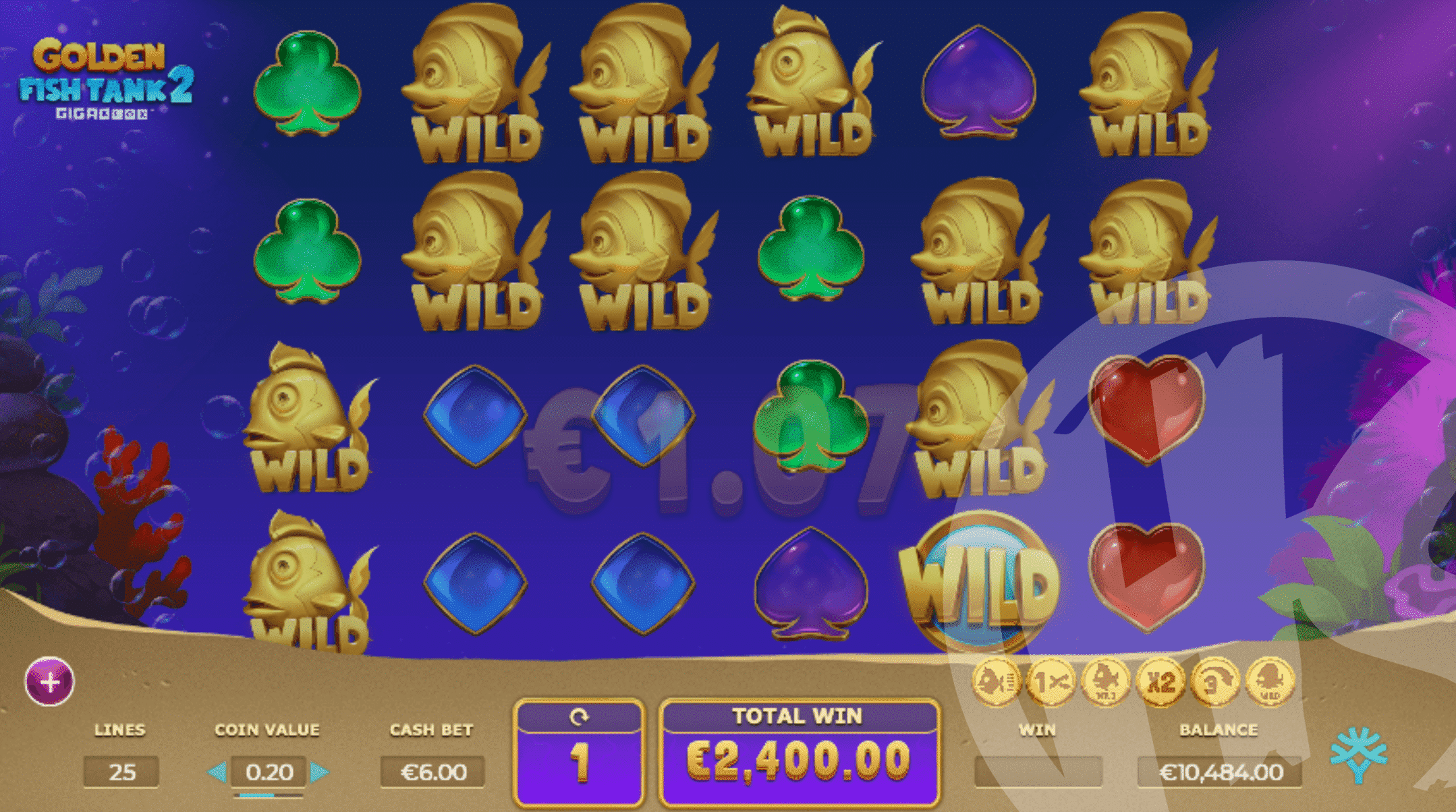 Golden Fish Tank 2 Gigablox Free Spins