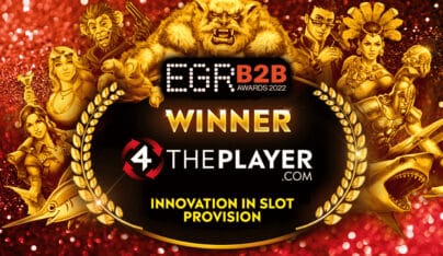 4ThePlayer Wins the Top and Highly Contested EGR Innovation in Slot Award