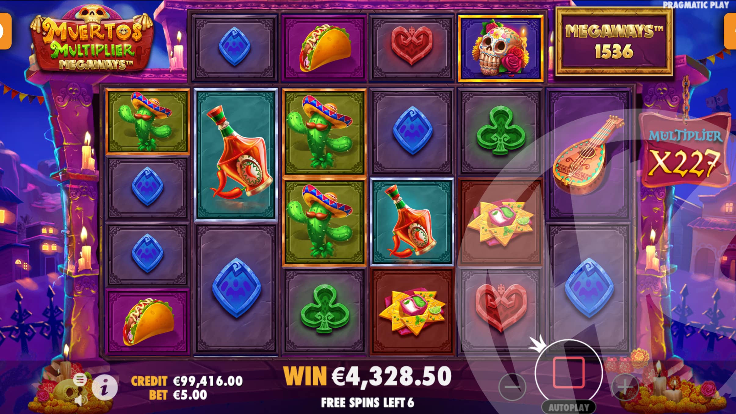 Muertos Multiplier Megaways Free Spins