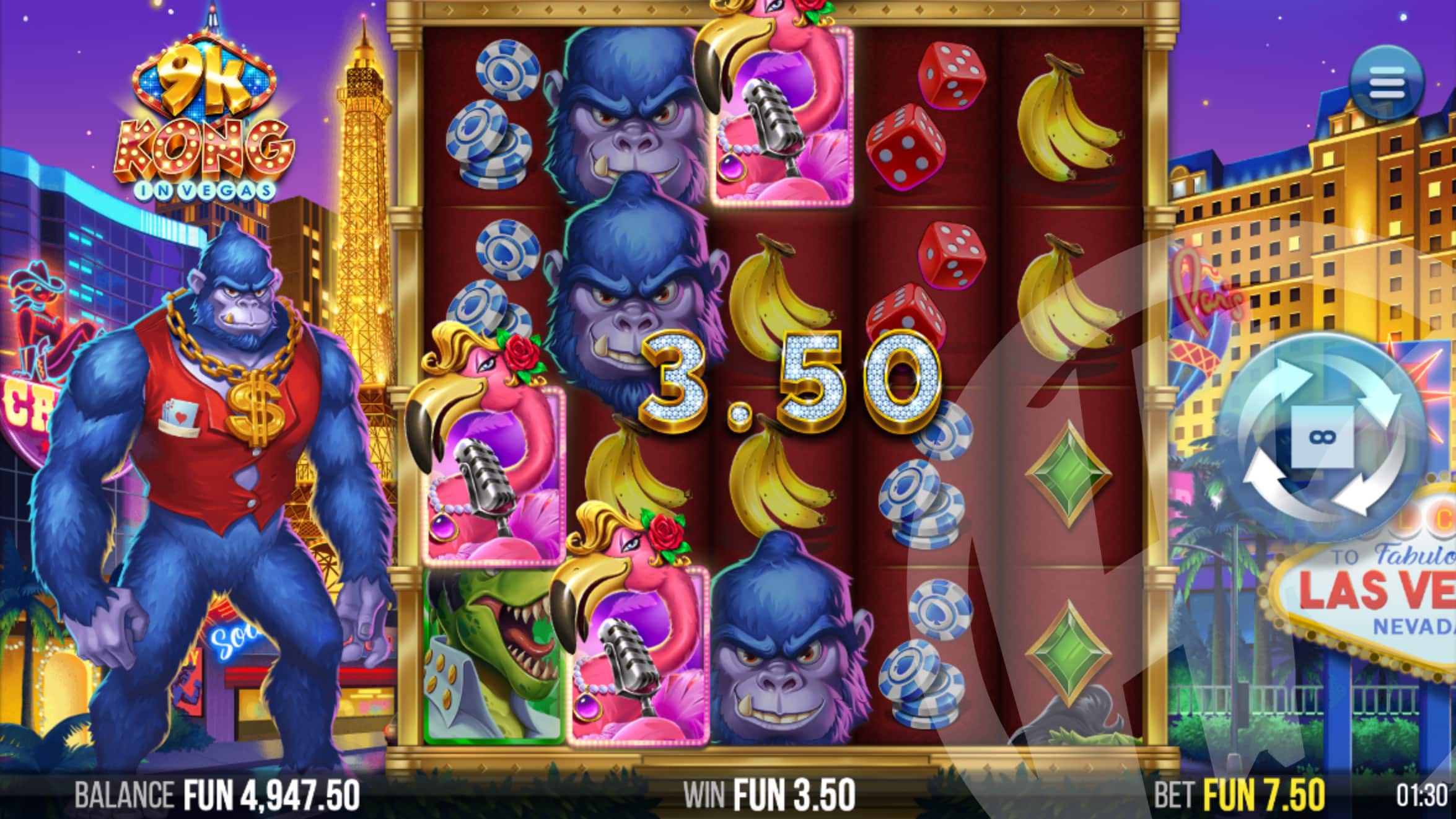 9k Kong in Vegas Offers Players 1,024 Ways to Win