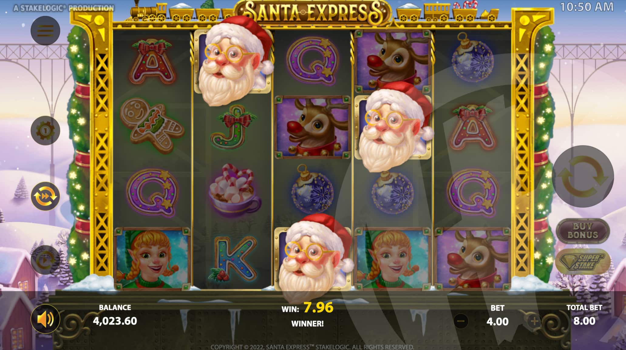 Land 3 or More Santa Scatter Symbols to Trigger Free Spins