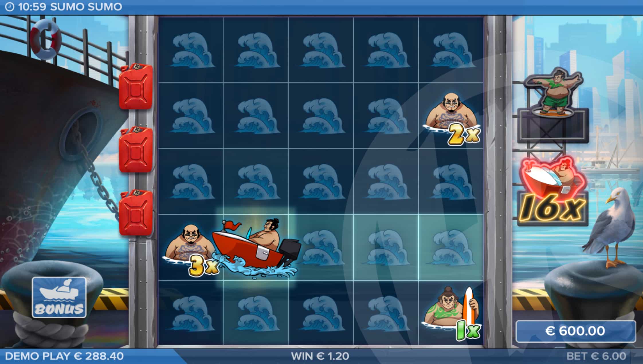 Sumo Sumo Speedboat Bonus