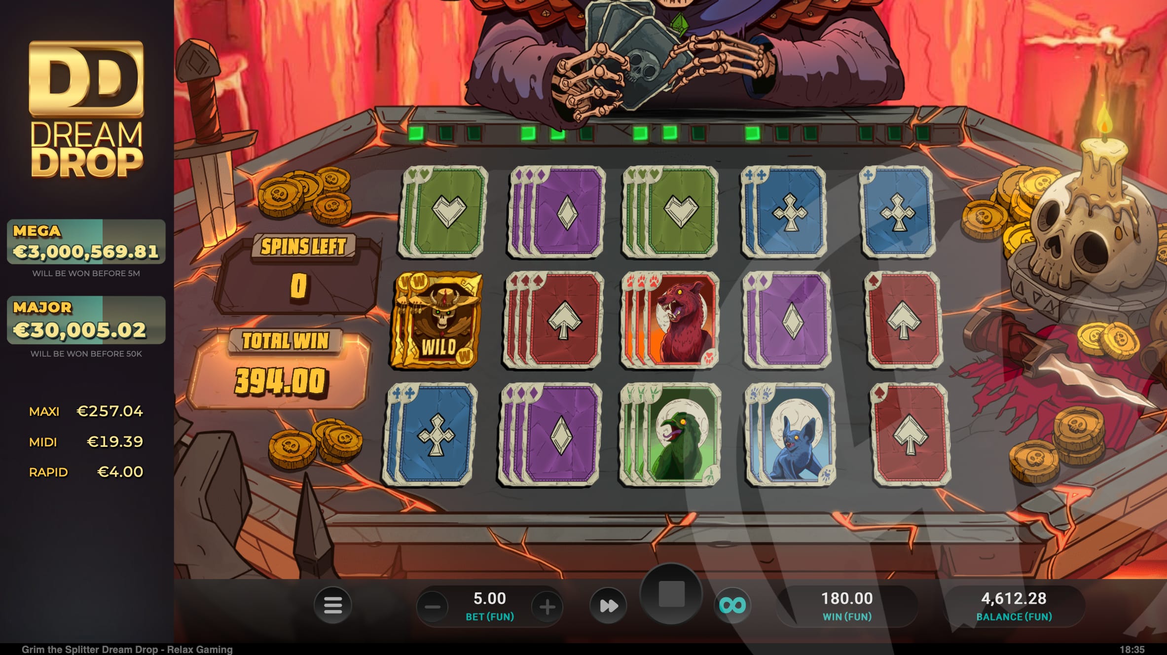 Grim The Splitter Free Spins