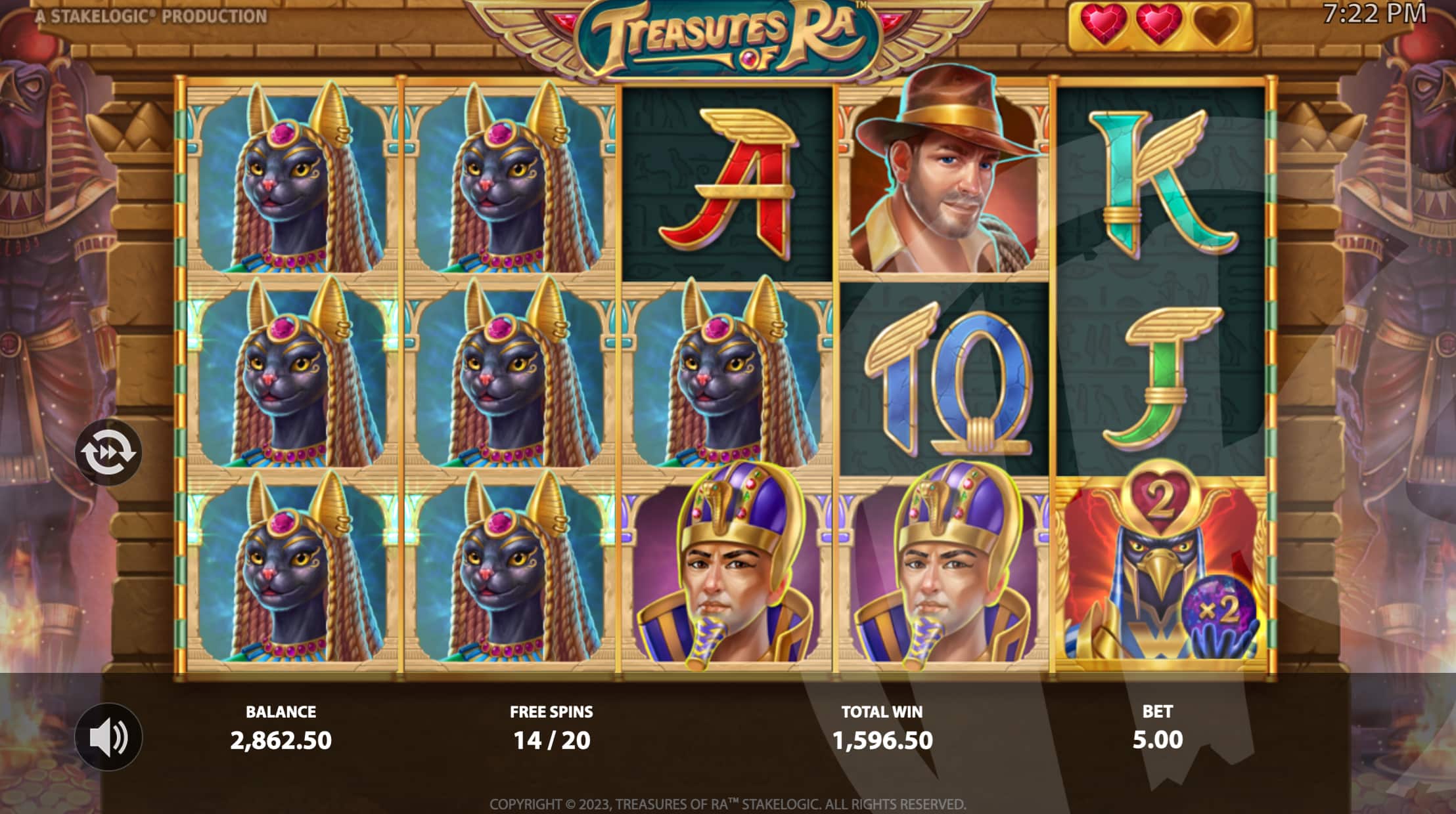 Treasures of Ra Free Spins