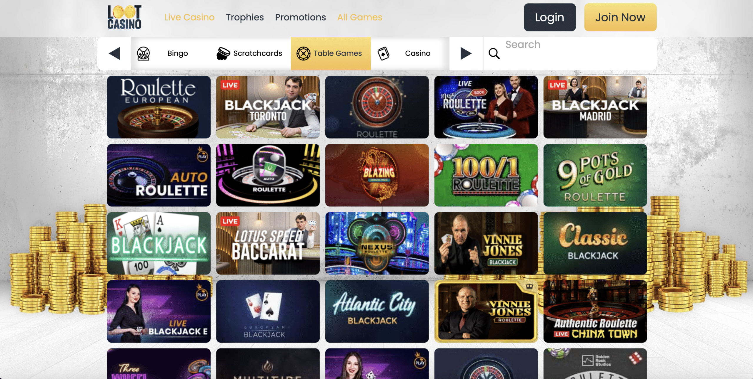 Loot Casino Live Casino