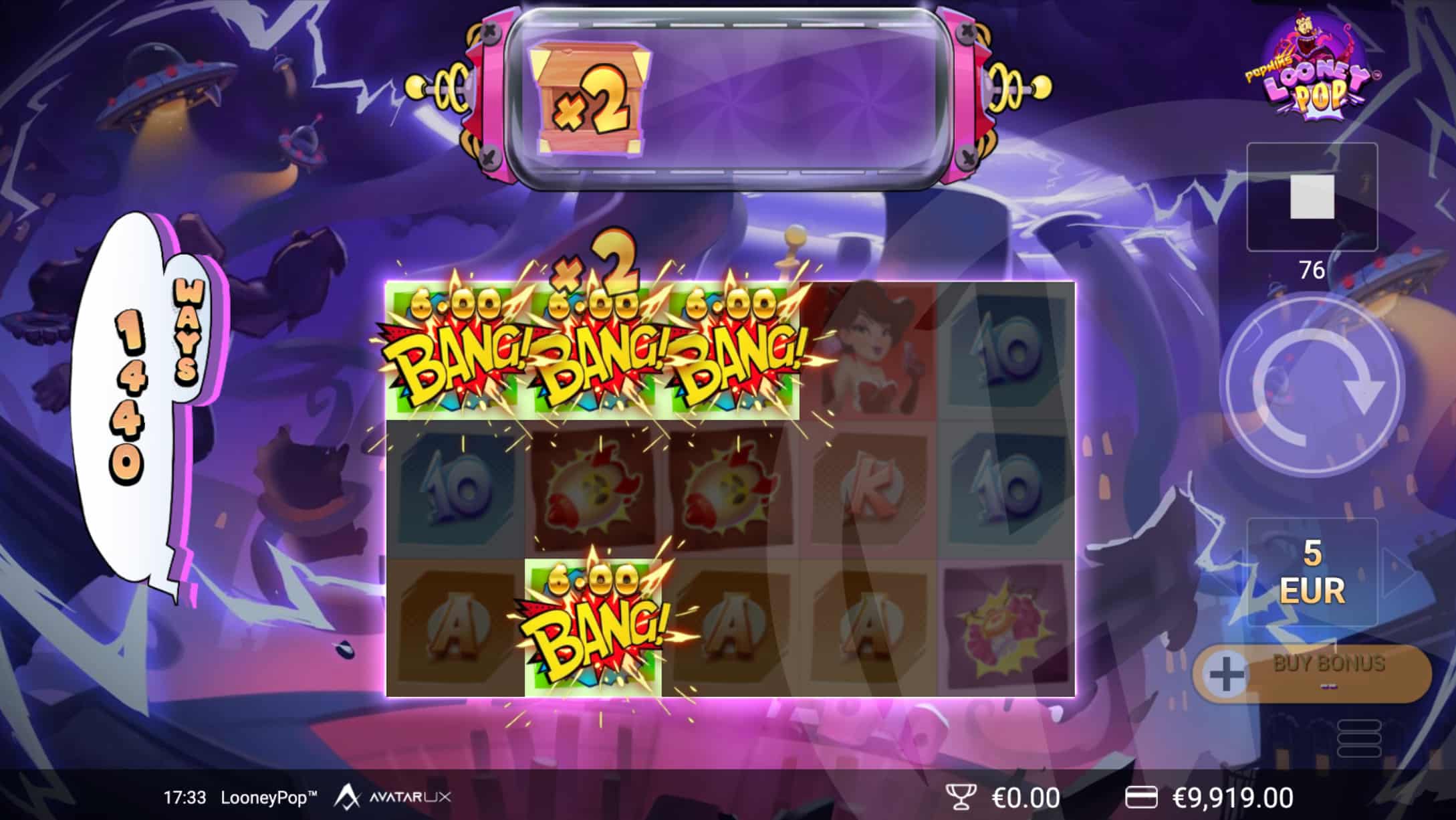 LooneyPop Zap Reel Multiplier