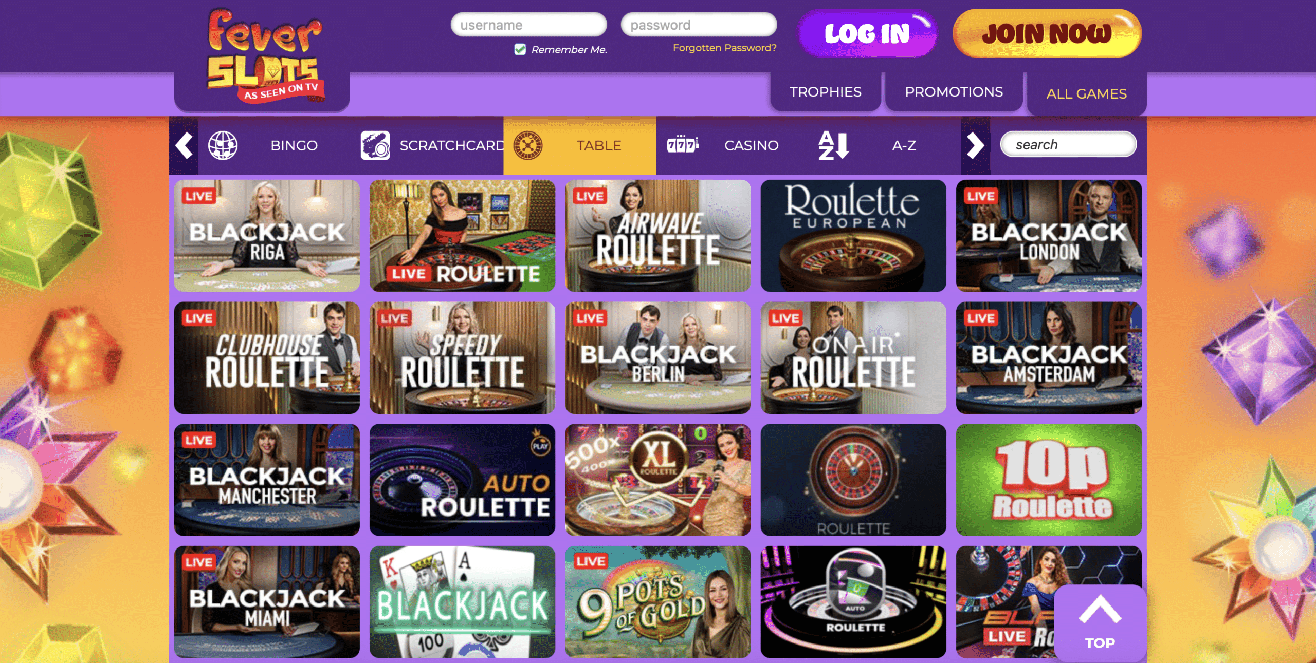 Fever Slots Live Casino