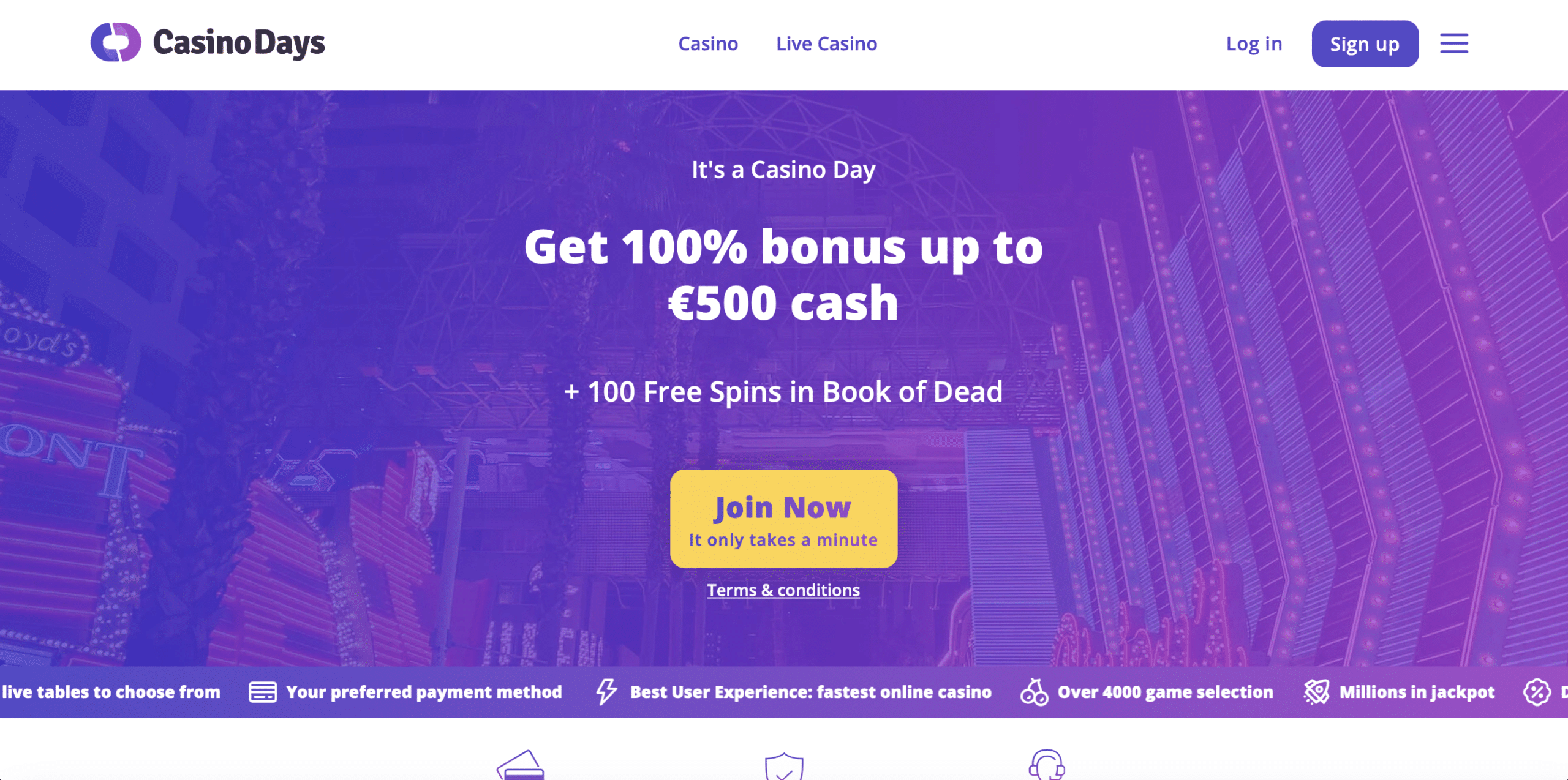 Casino Days Homepage