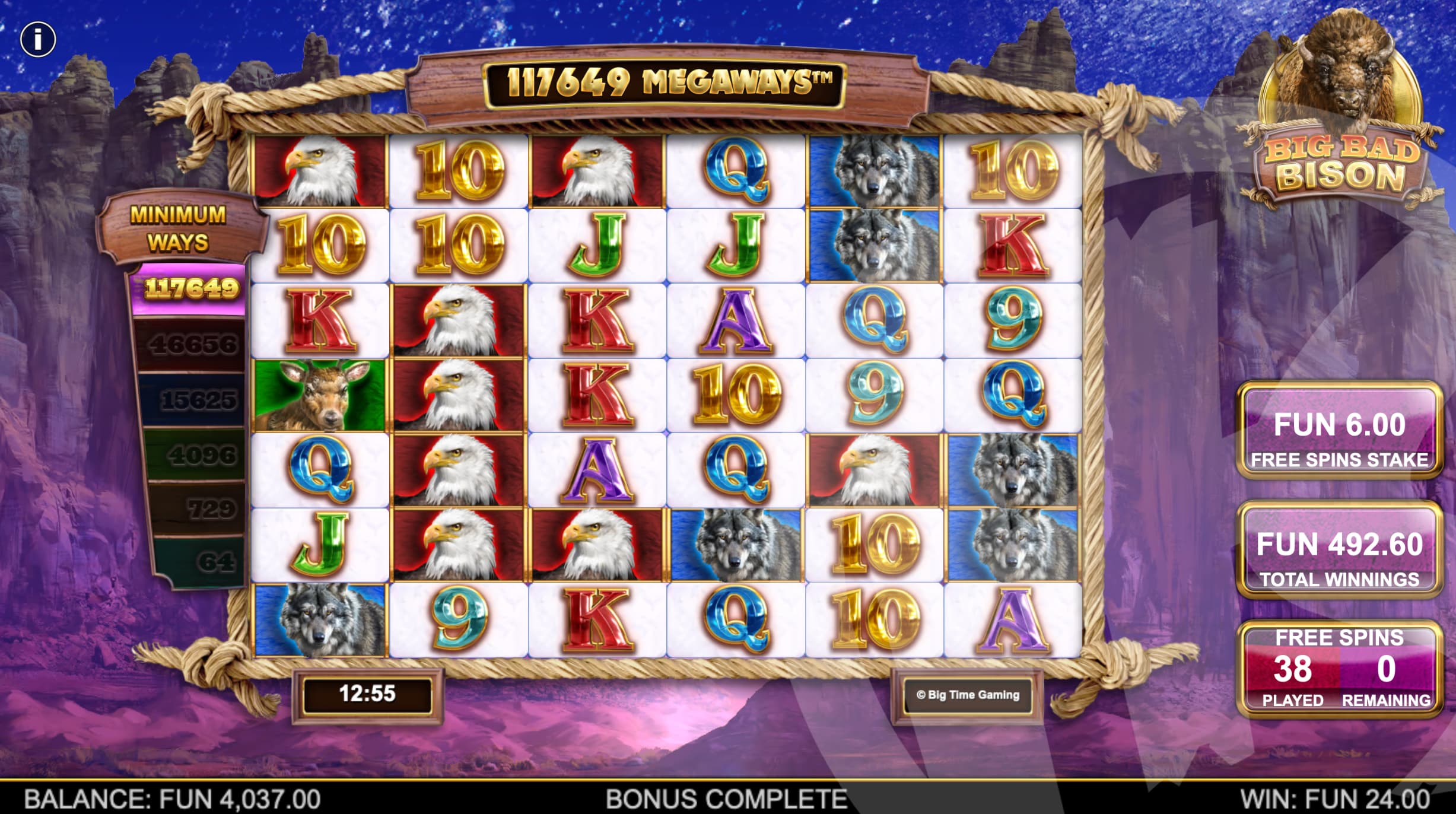 Big Bad Bison Free Spins