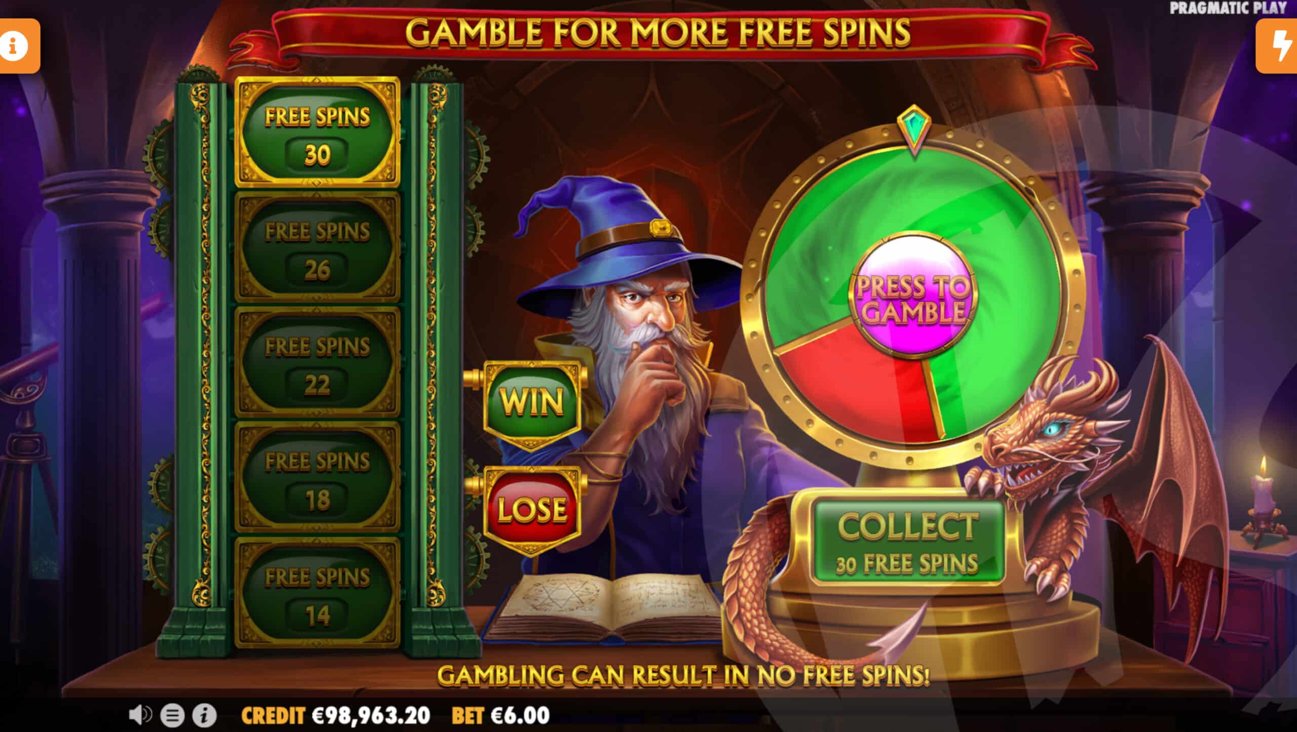 Players Can Gamble up to 30 Free Spins