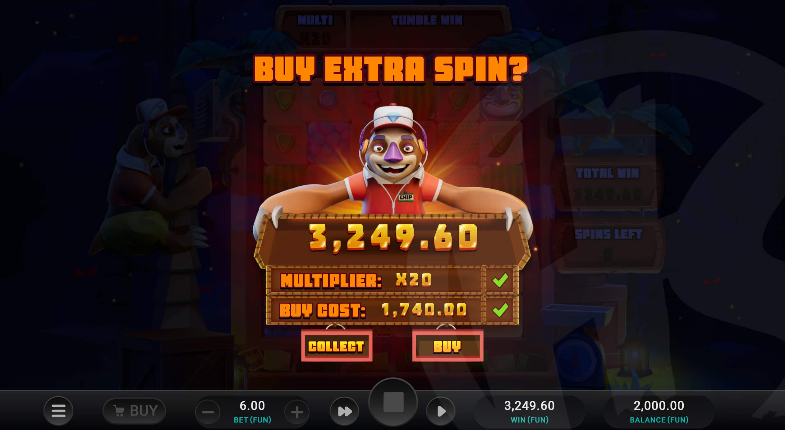 Players Can Buy an Extra Free Spin after Super Free Spins, Keeping Their Progressive Multiplier in Play