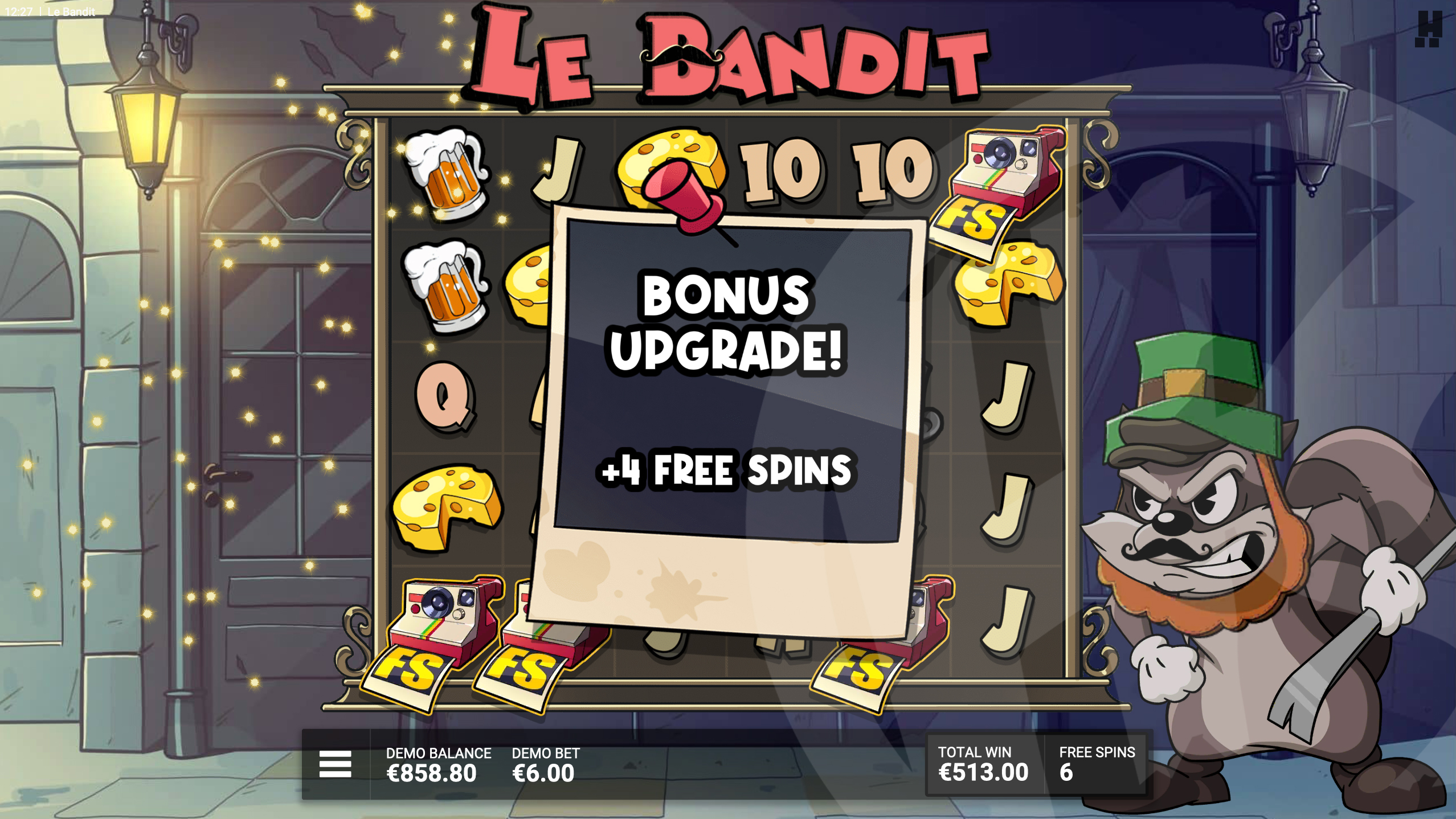 Land FS Symbols in the Bonus Game to Trigger Additional Spins or Upgrade the Bonus Game