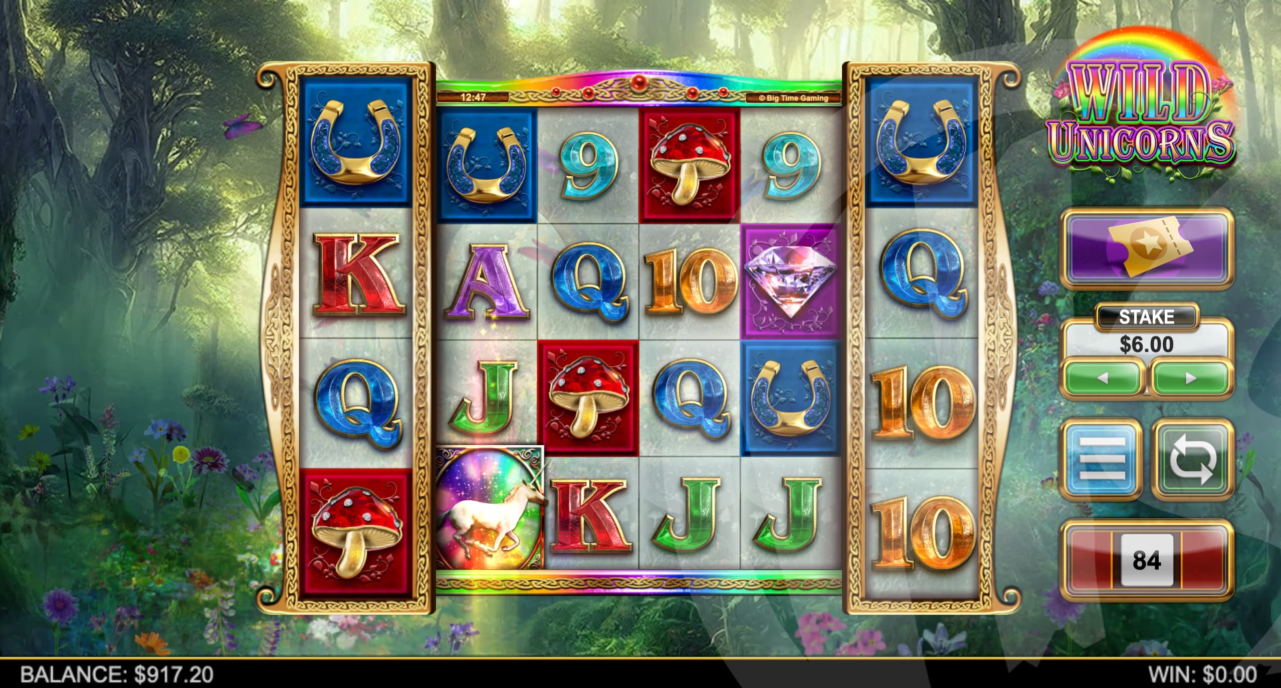 Unicorn Symbols Will Expand Upwards, Downwards, Left or Right and Produce Wild Symbols Across Reels 2-5