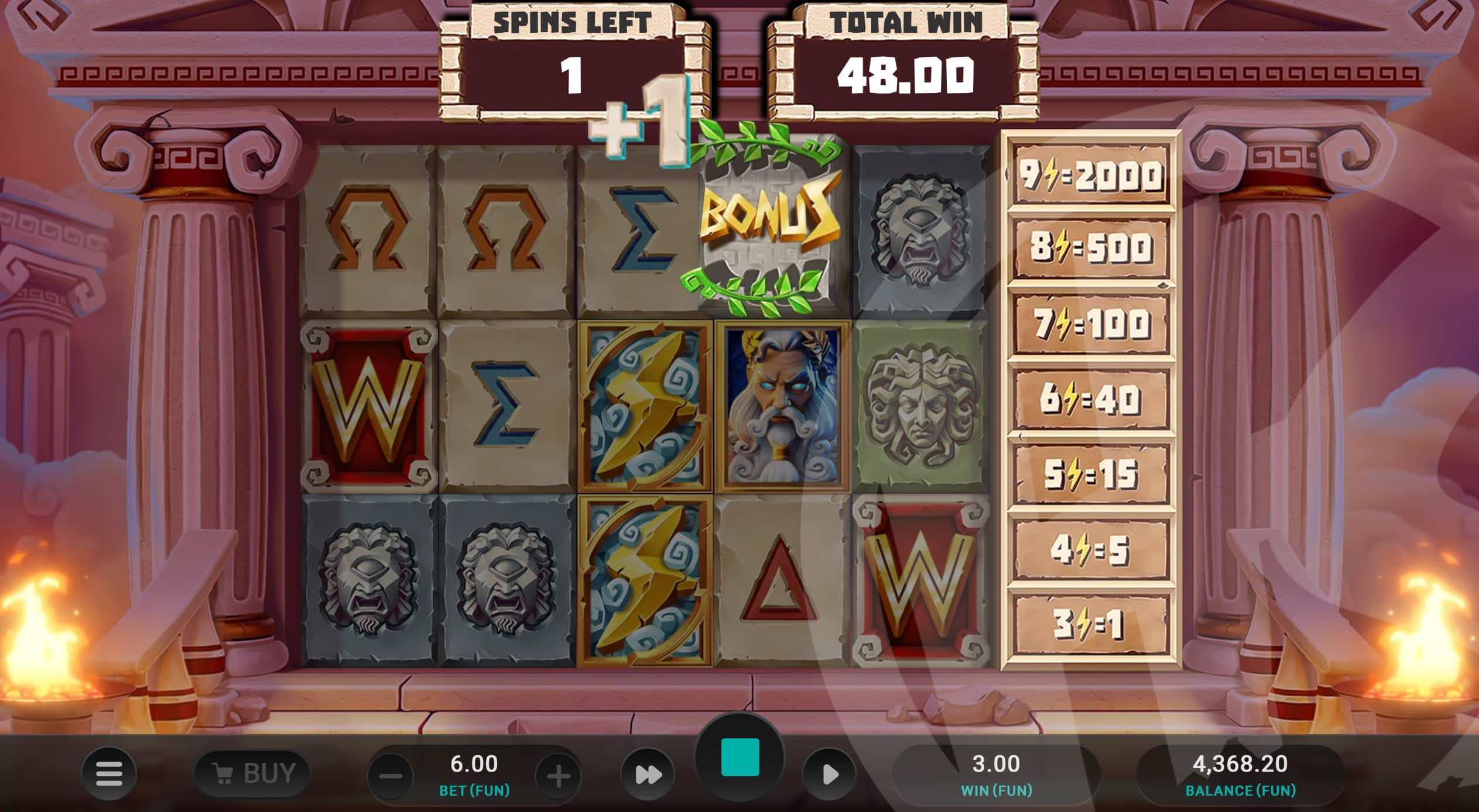 Land Bonus Symbols During Free Spins to Trigger +1 Additional Spins