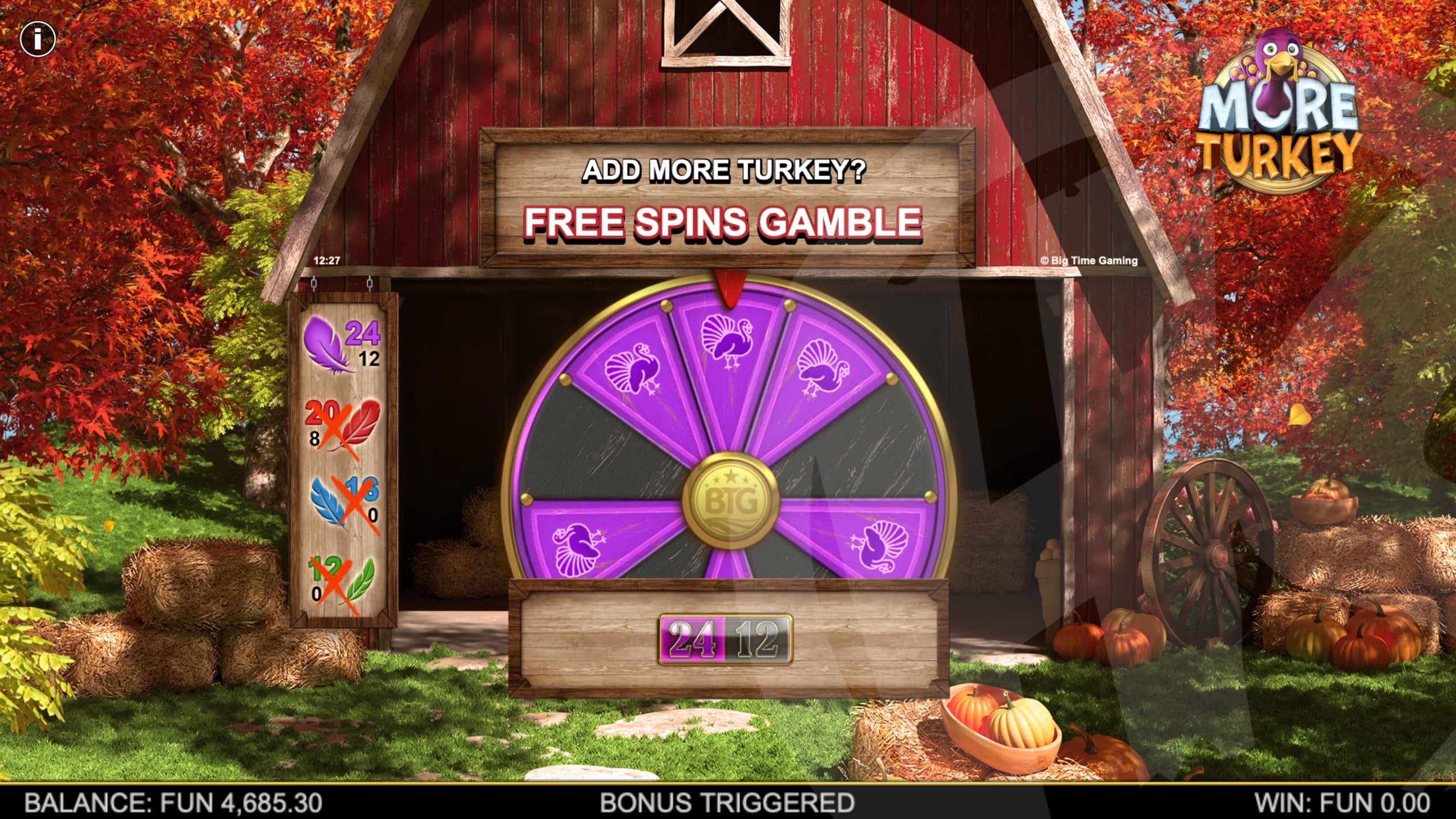 More Turkey Free Spins Gamble