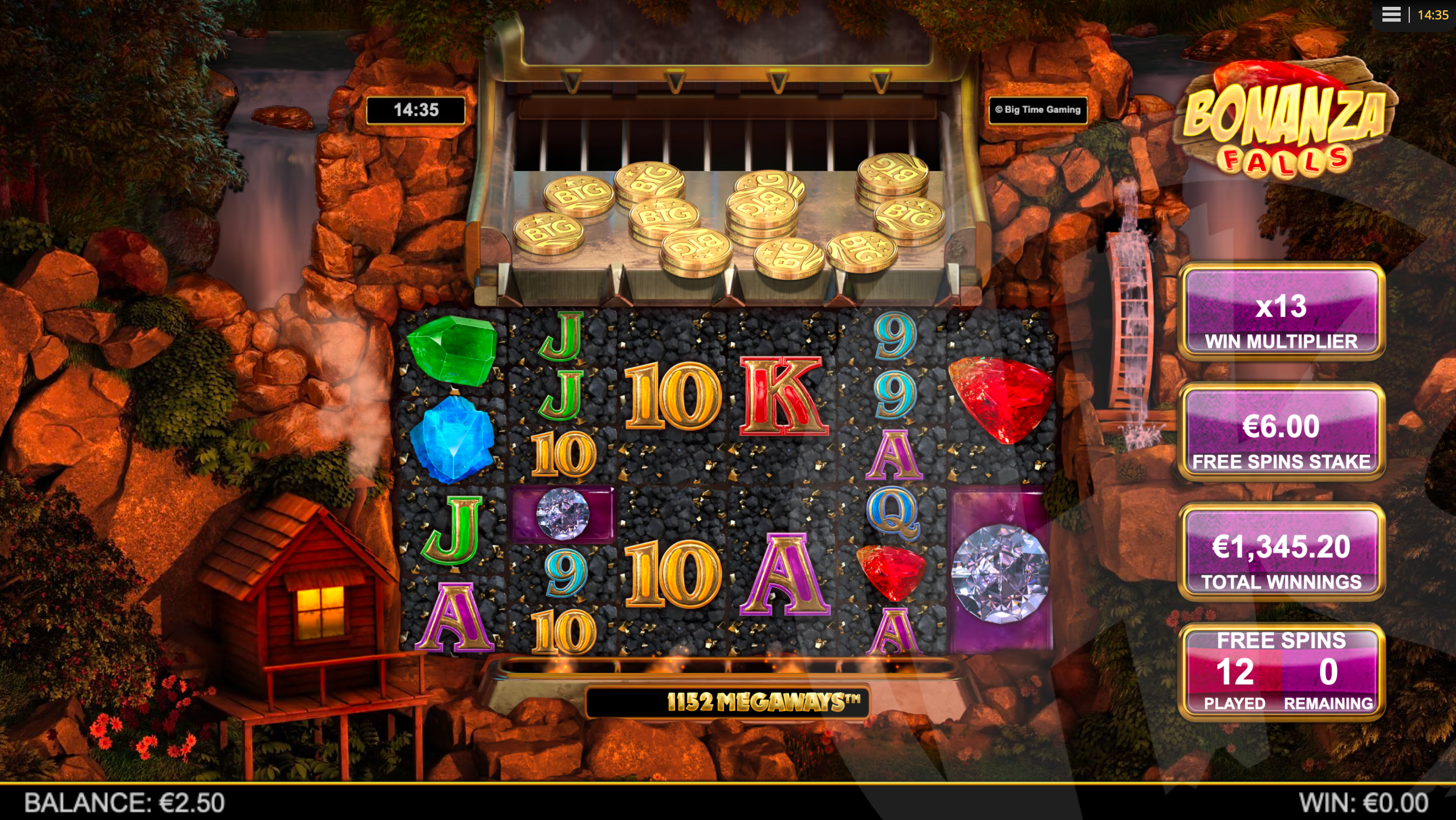 Bonanza Falls Free Spins