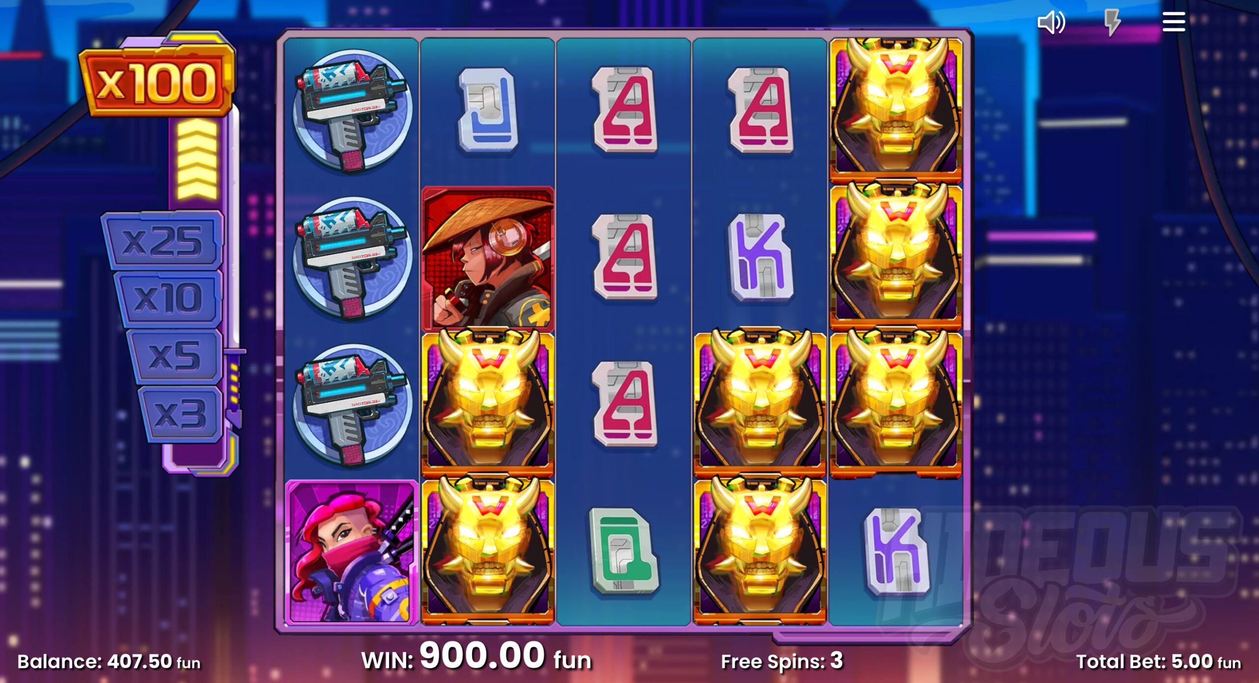 Samurai's Katana Free Spins Feature