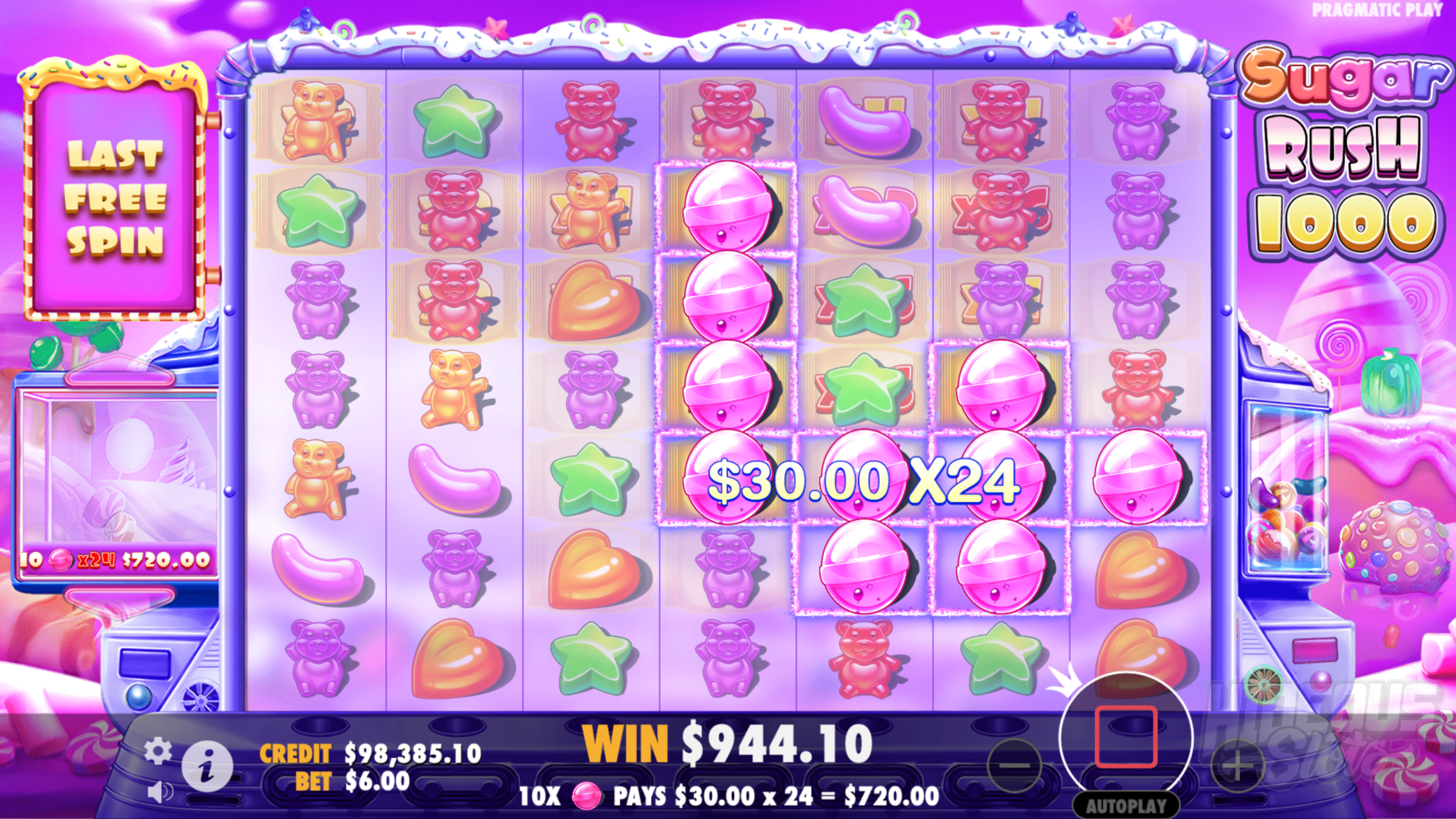 Sugar Rush 1000 Free Spins