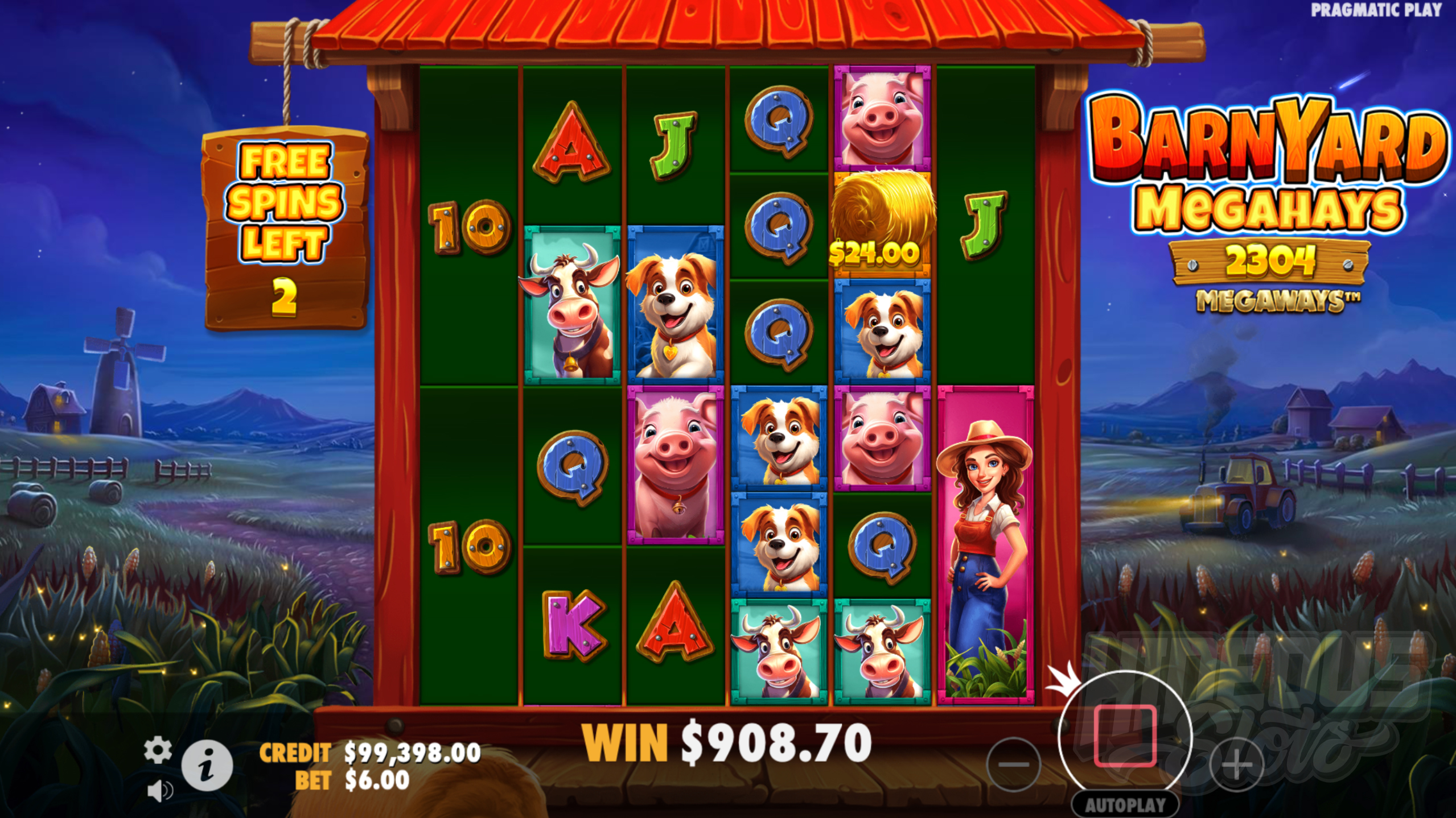 Barnyard Megahays Megaways Free Spins