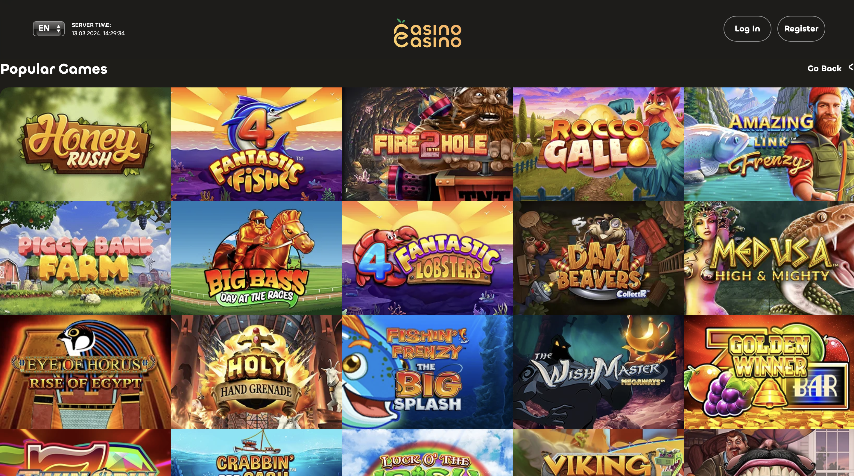 CasinoCasino Game Selection