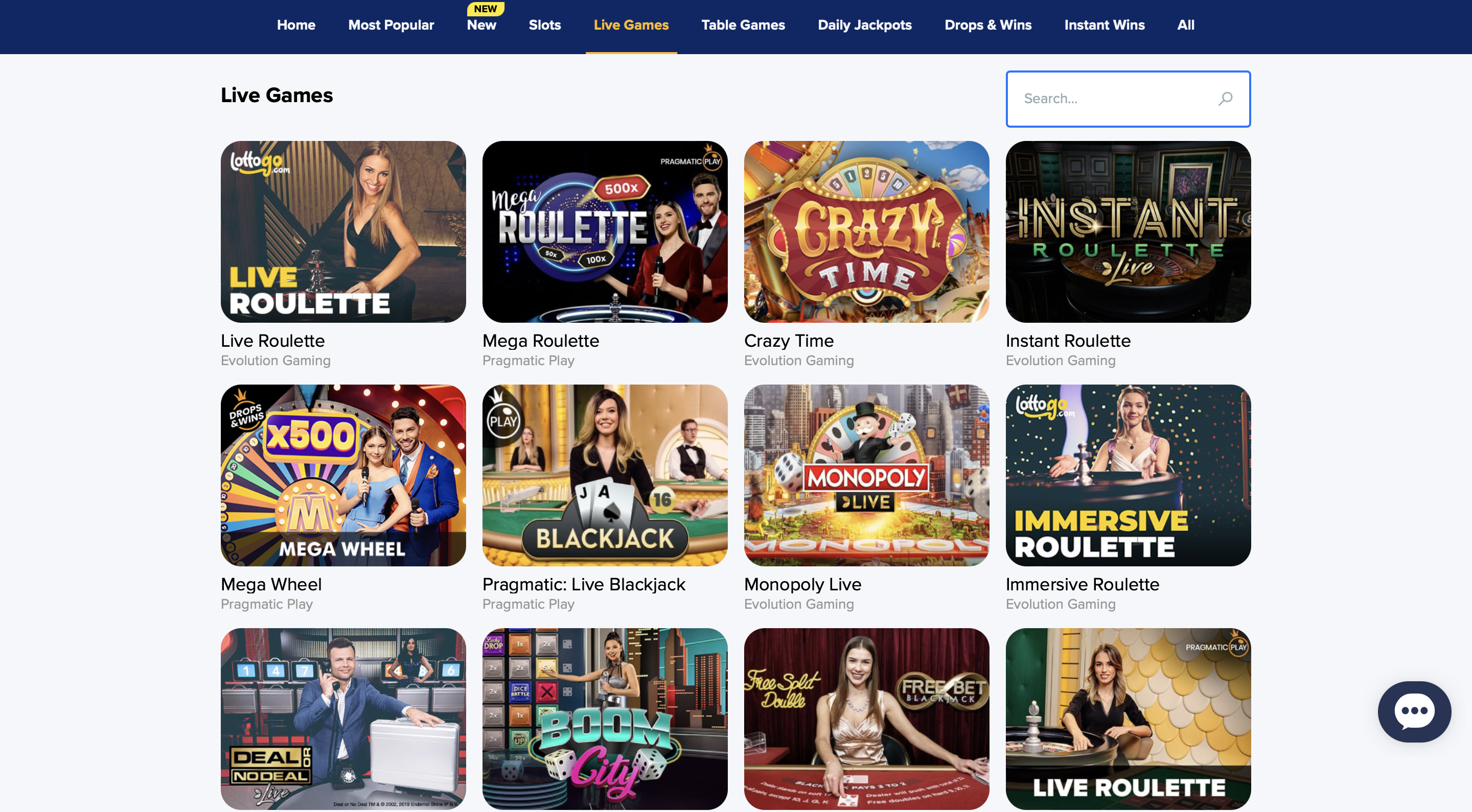 LottoGo Live Casino