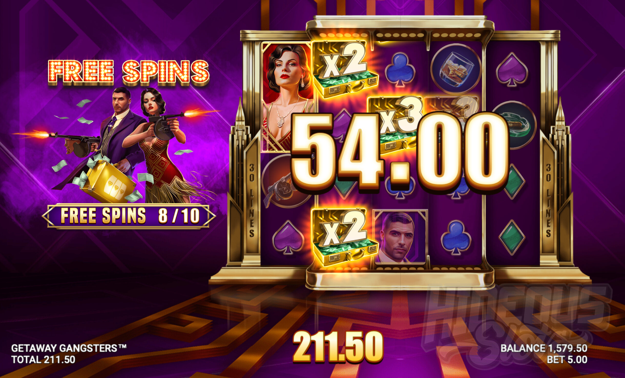 Getaway Gangsters Free Spins