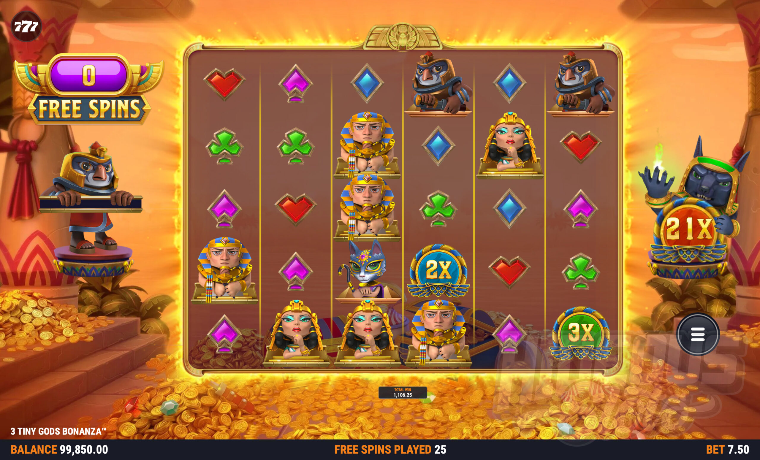 3 Tiny Gods Bonanza Free Spins